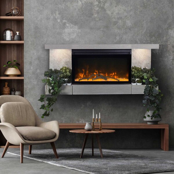 Fireplace with Mantel Combo